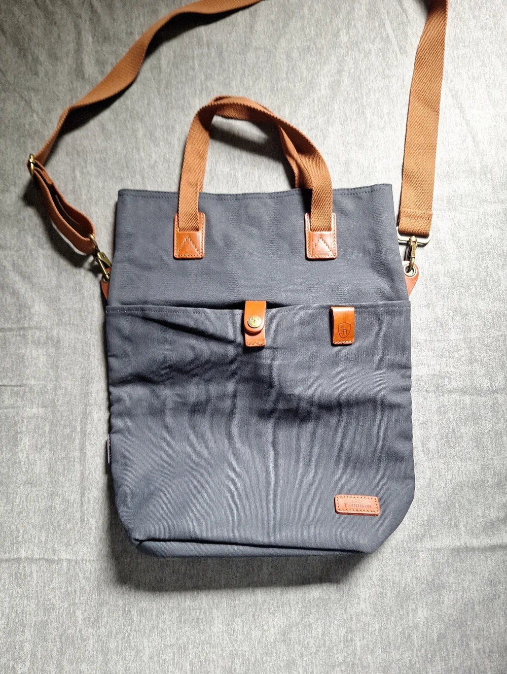 Tourbon Canvas Clip-on Quick-release Bike Panniers Versatile Shoulder Bag - Picture 14 of 16